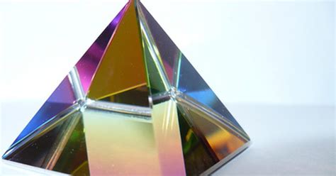 Transparent sculpture table trinket magical spectral prism